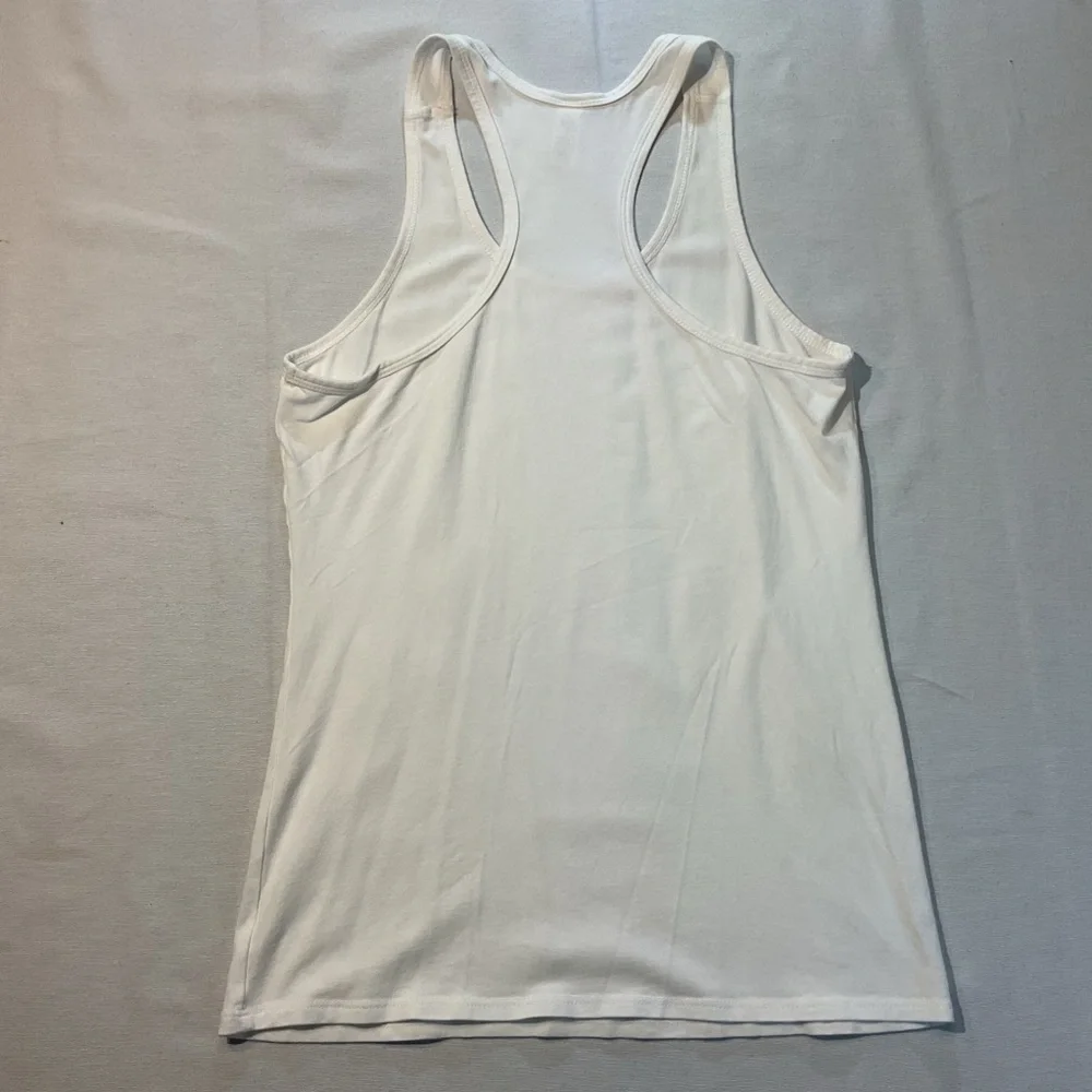 Royal Apparel Soft White‎ Bamboo Tank Top, Size Medium Durable Bright Gym Sport
